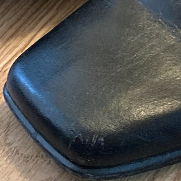 Classic heeled dress leather dress boots, leather lined, black size 7 - Picture 16 of 16